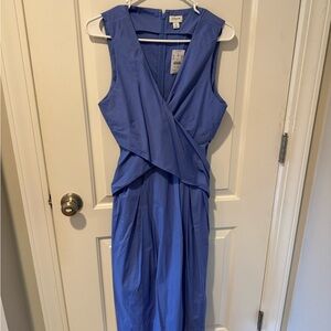 Jcrew sz 8 wrap dress with bow NWT Periwinkle blue. Perfect for Easter!